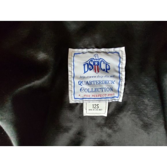 DSCP United States Navy Women’s Black Peacoat Pea Coat Jacket Size 12 Short - Picture 4 of 16